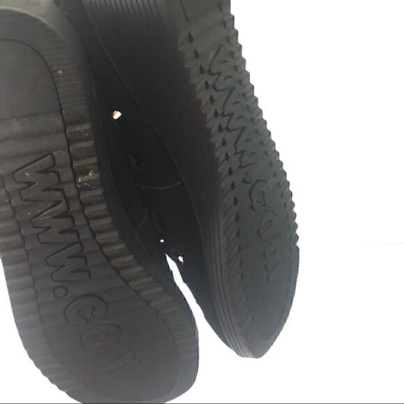 Black Wedged Shoes Size  6 - Picture 5 of 6